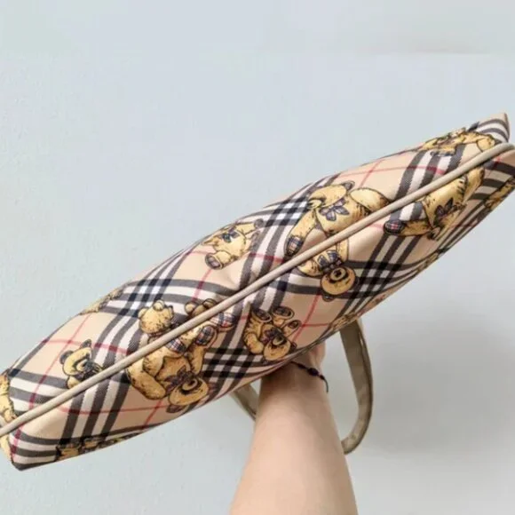 Vintage Burberrys Teddy Bear Canvas Tote - Picture 3 of 5